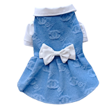 Chewnel Denim Bowtie Dress