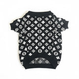 Chewy V Black Monogram Sweater