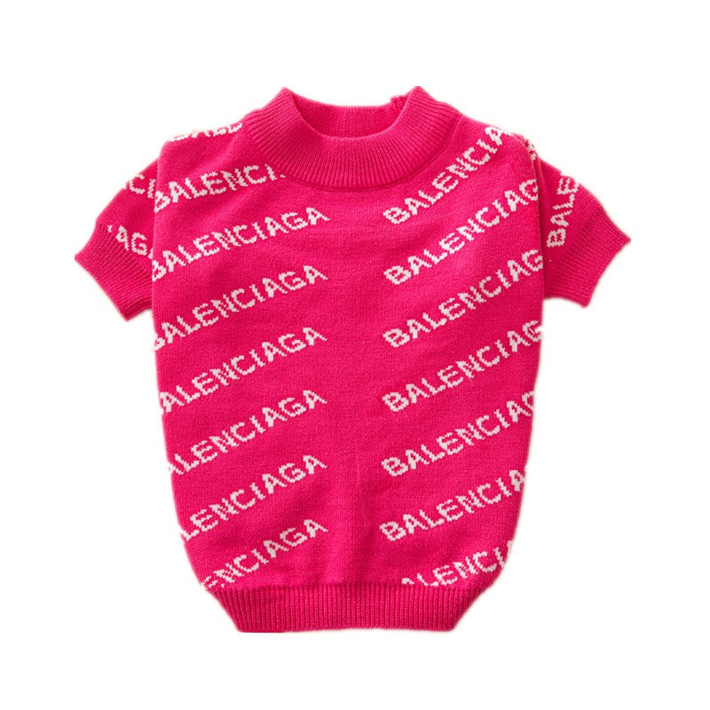 Pawlenciaga All Over Sweater Rose Red
