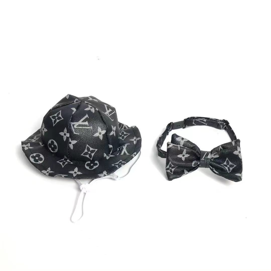 Bucket Hat & Bow Tie Set Hype Pups designer dog clothes.