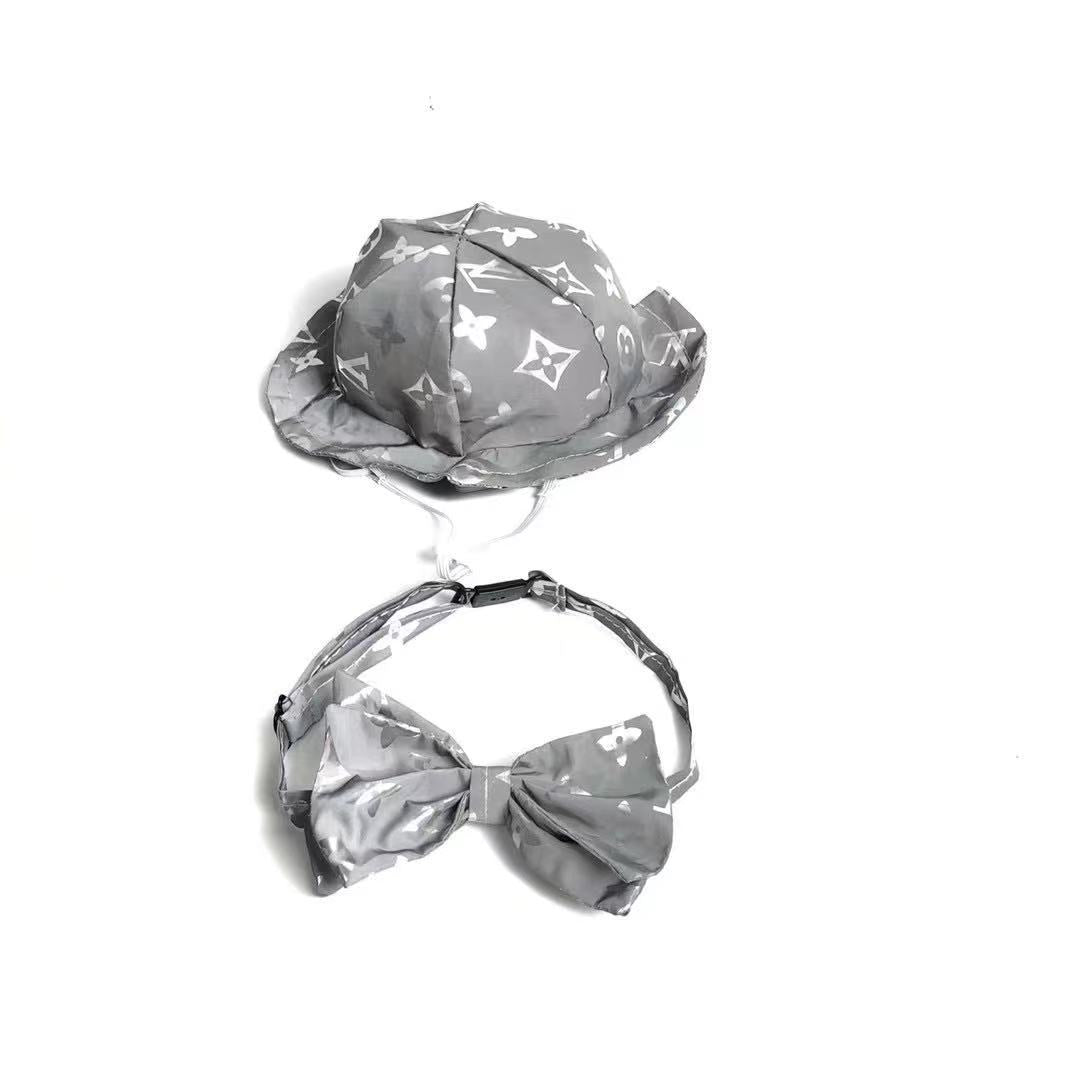 Bucket Hat & Bow Tie Set Hype Pups designer dog clothes.