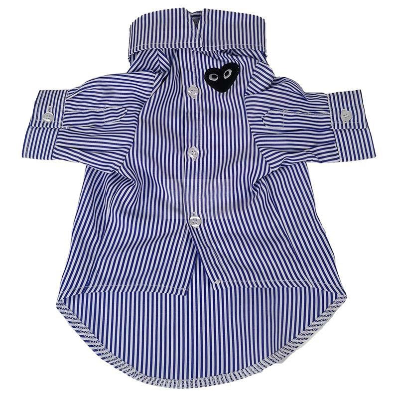 CDG Classy Button Up Shirt Hype Pups designer dog clothes.