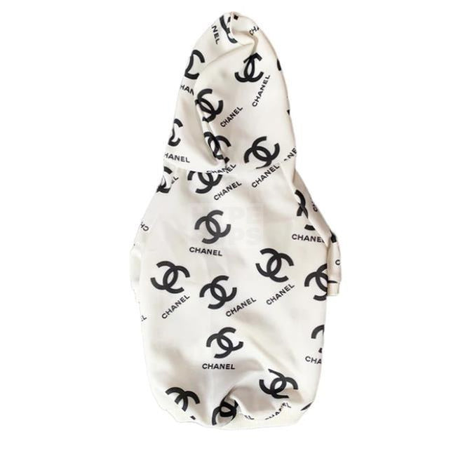 Chewnel All Over Logo Hoodie Hype Pups designer dog clothes.