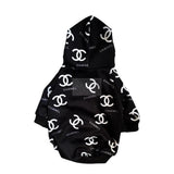 Chewnel All Over Logo Hoodie Hype Pups designer dog clothes.