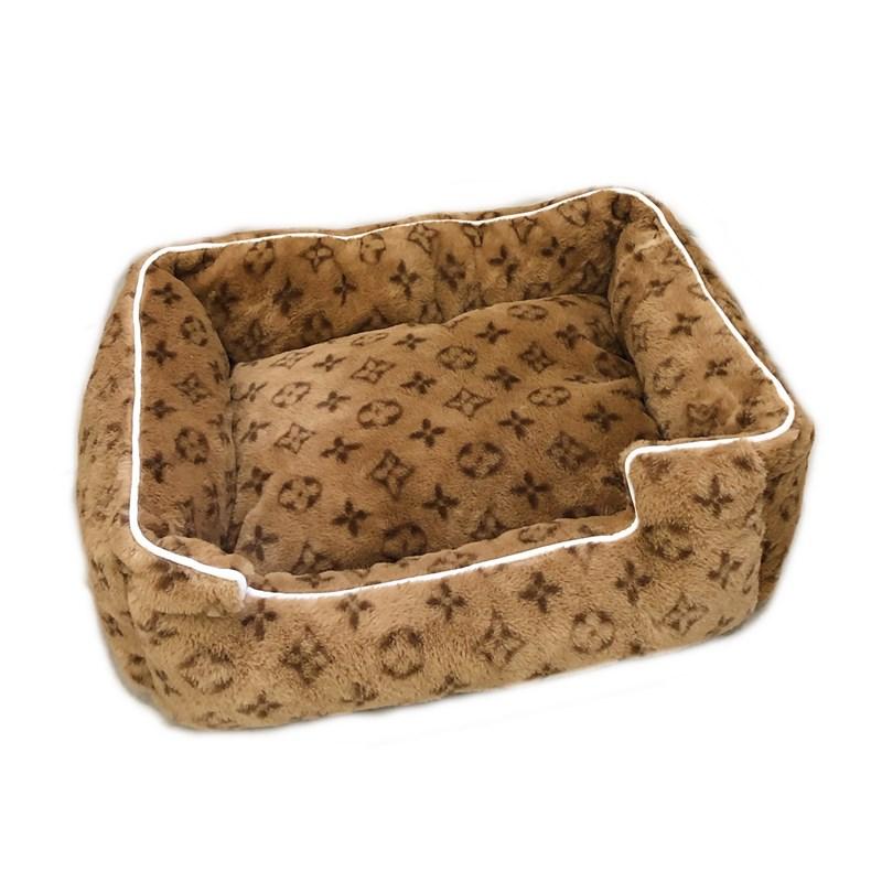 Chewy V Faux Fur Bed Hype Pups designer dog clothes.