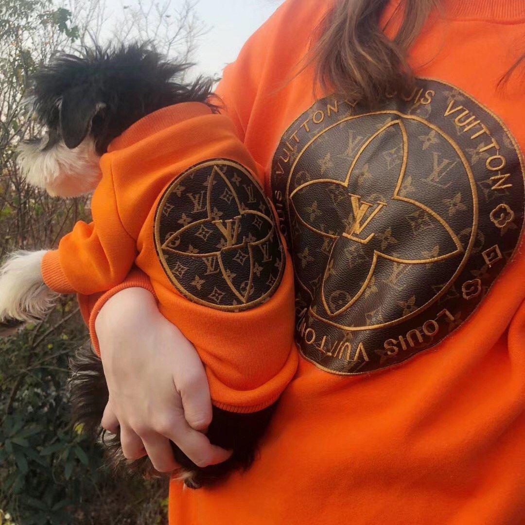 Chewy V Icon Sweatshirt Hype Pups designer dog clothes.