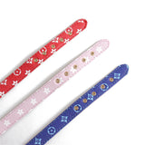 Chewy V Leather Collar & Leash Hype Pups designer dog clothes.