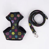 Chewy V Monogram Harness & Leash Hype Pups designer dog clothes.
