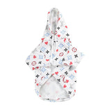 Chewy V Monogram Hoodie Hype Pups designer dog clothes.