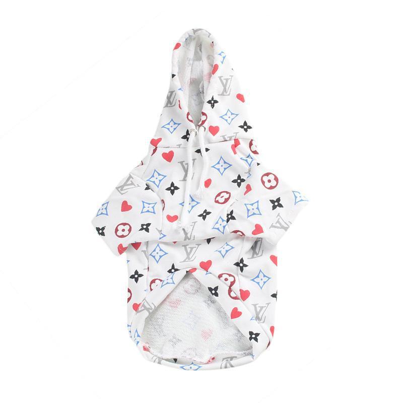 Chewy V Monogram Hoodie Hype Pups designer dog clothes.