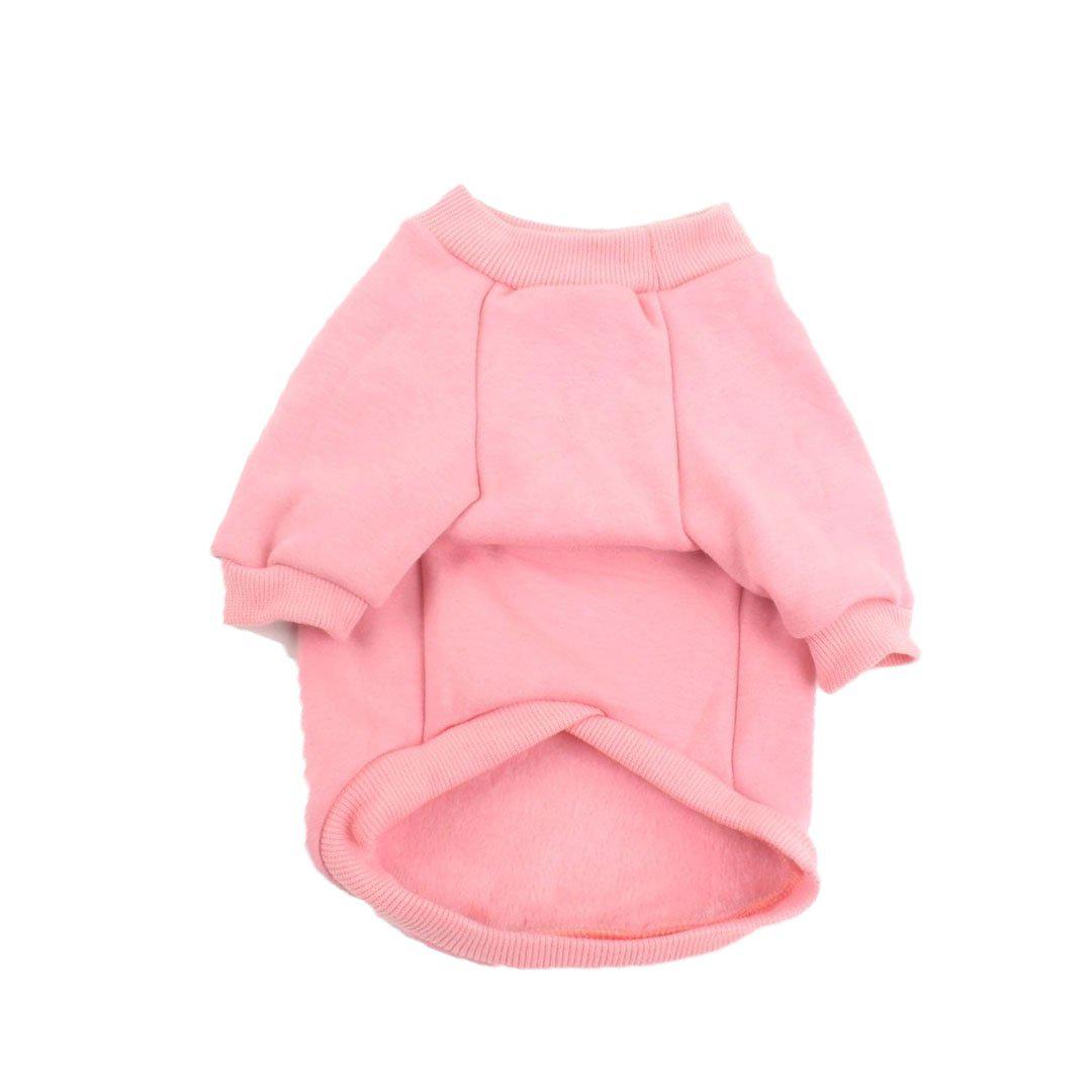 Chewy V Pink Sweatshirt Hype Pups designer dog clothes.