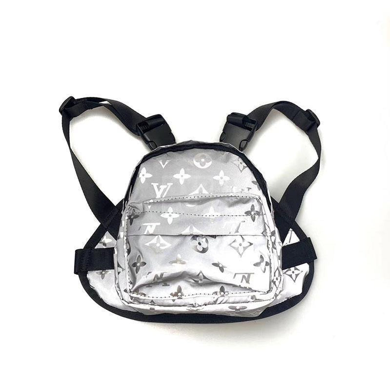 Chewy V Reflective Backpack Hype Pups designer dog clothes.