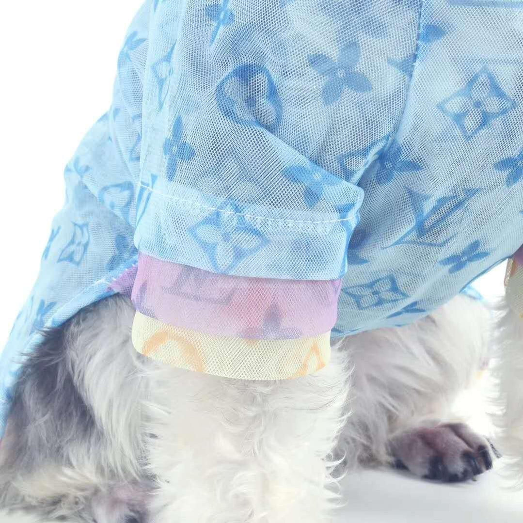 Chewy V Tri-Colour Sheer Tee Hype Pups designer dog clothes.