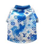 Chewy V Watercolor Tee Hype Pups designer dog clothes.