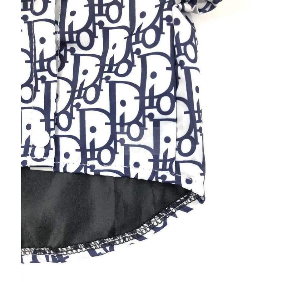 Dogior Monogram Windbreaker Hype Pups designer dog clothes.