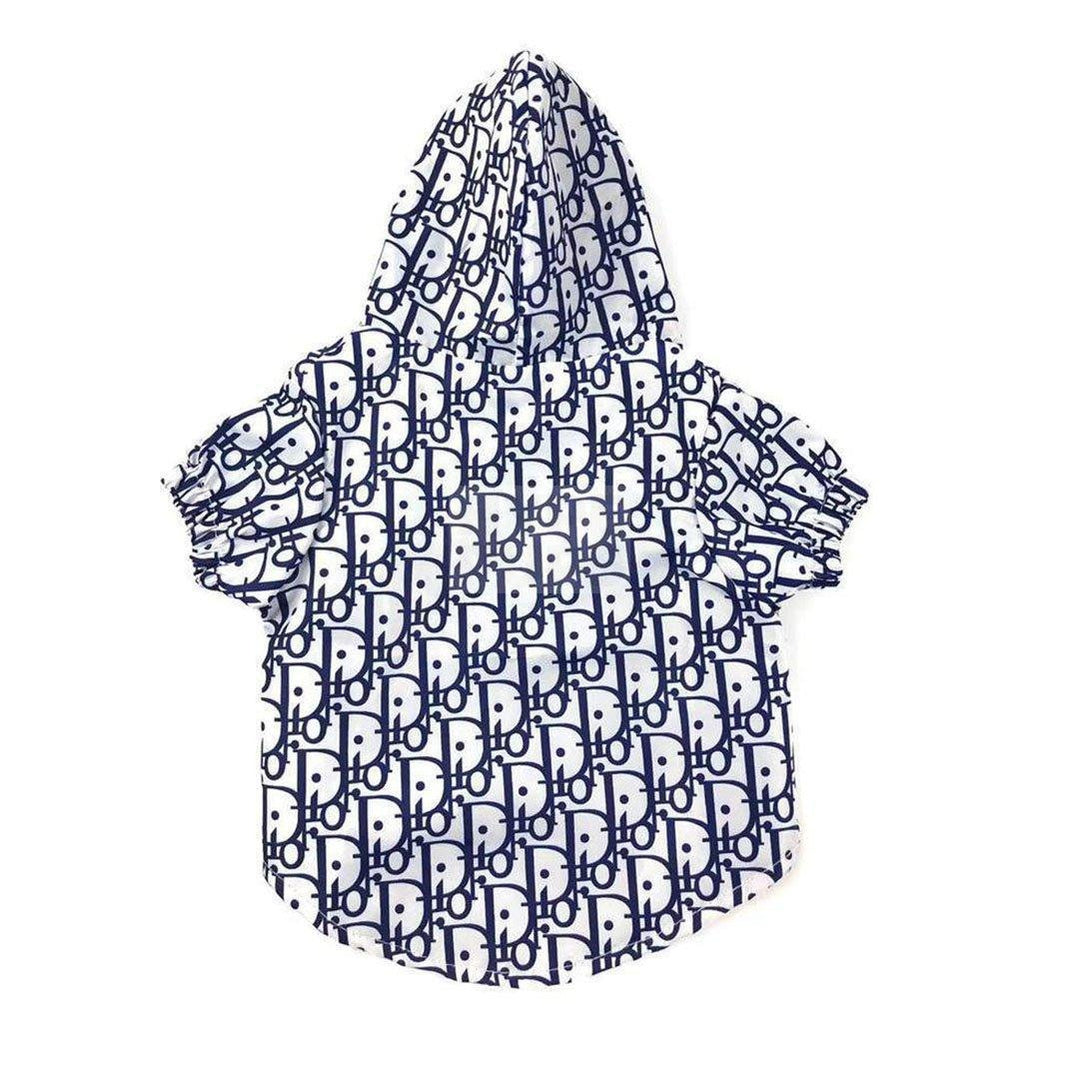 Dogior Monogram Windbreaker Hype Pups designer dog clothes.