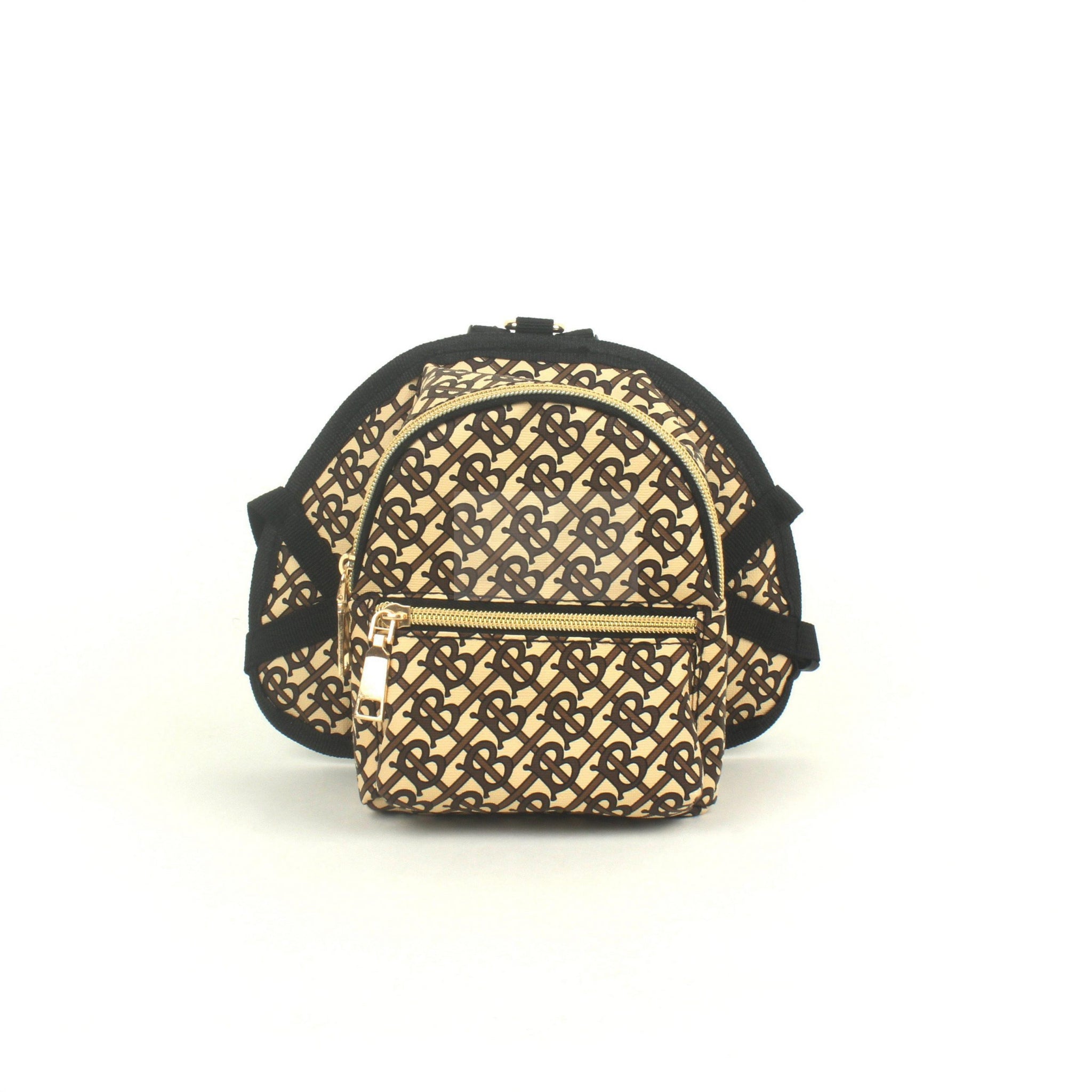Furberry Monogram Backpack Hype Pups designer dog clothes.