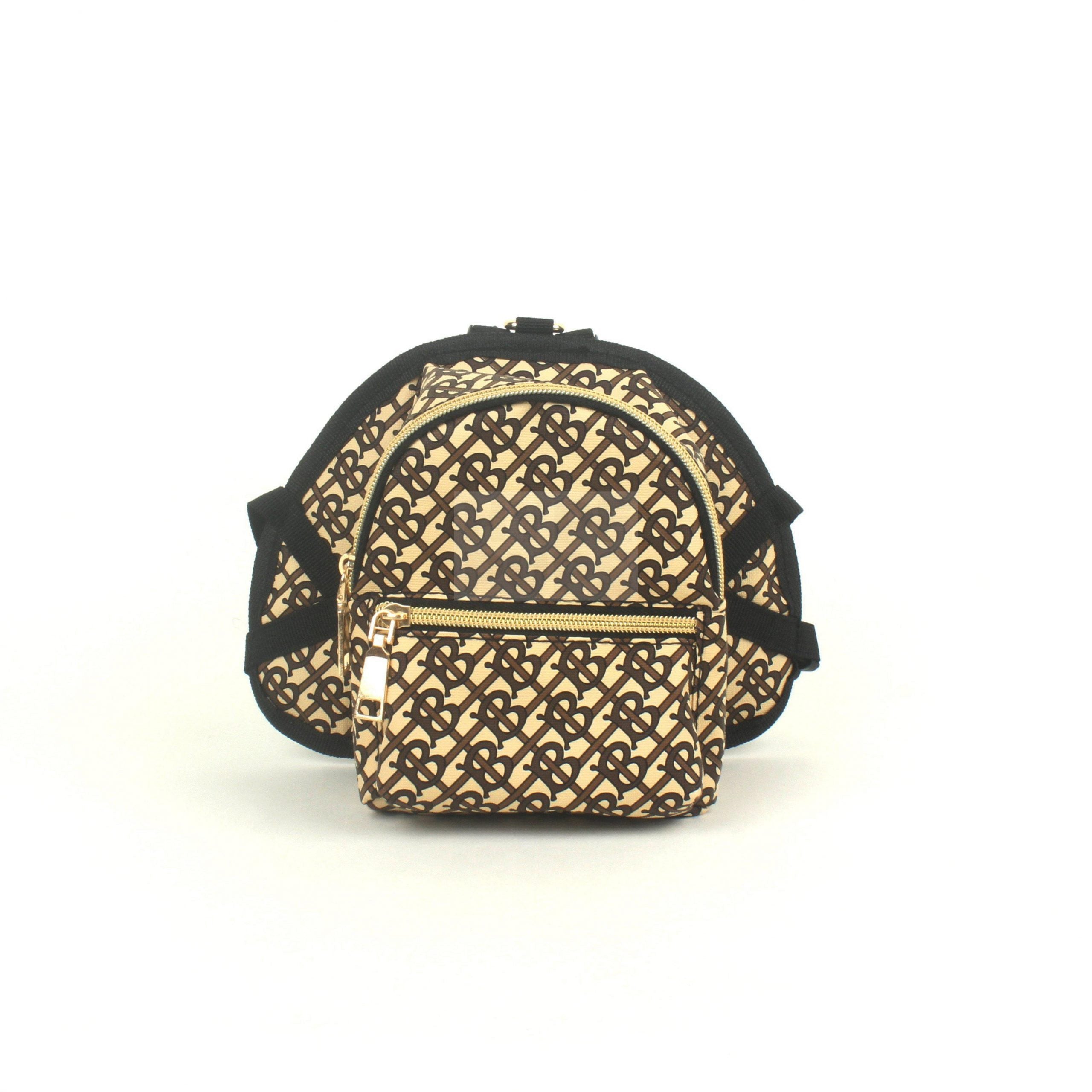 Furberry Monogram Backpack Hype Pups designer dog clothes.