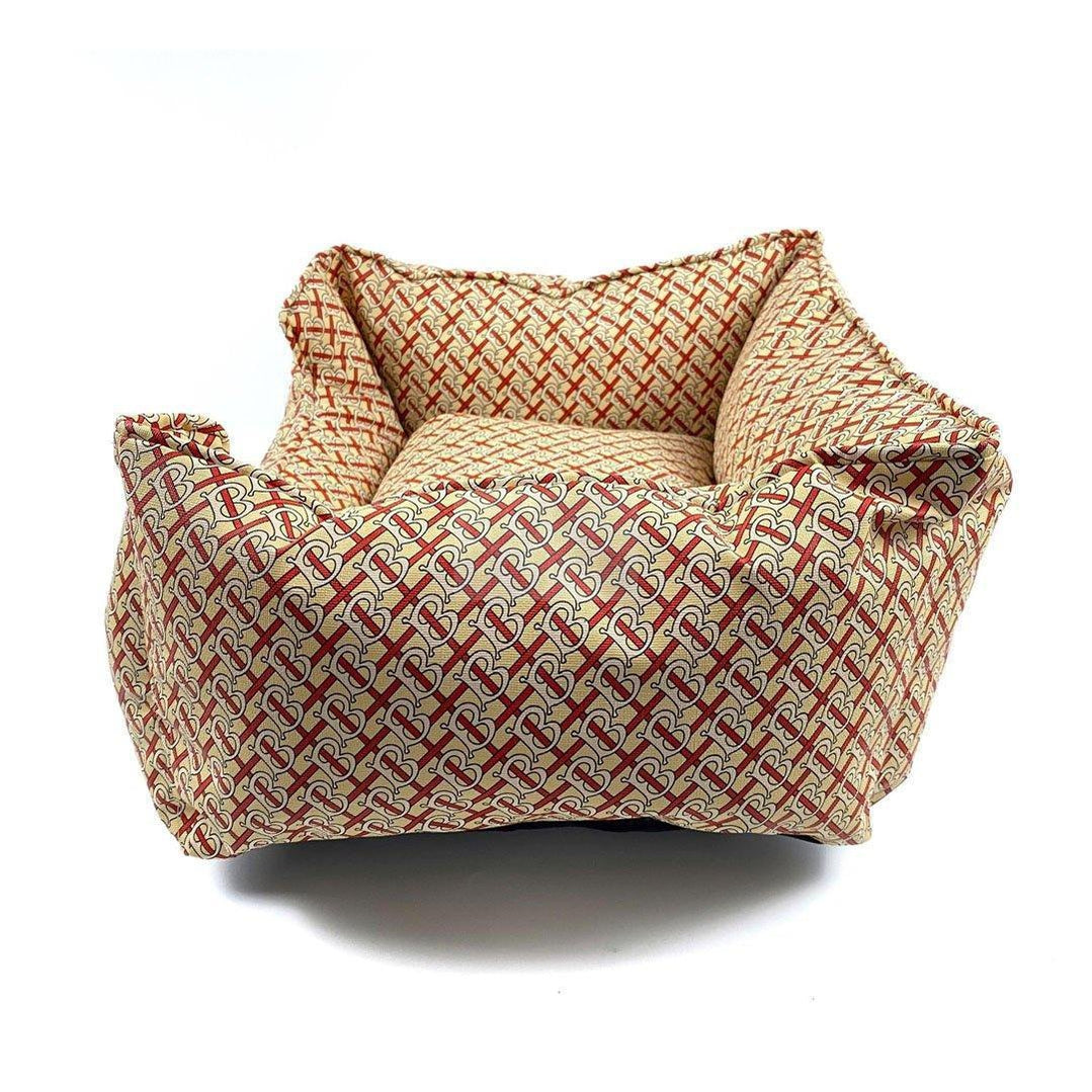 Furberry Monogram Bed Hype Pups designer dog clothes.