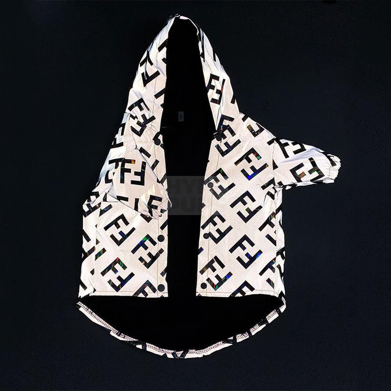 Furdi 3M Reflective Windbreaker Hype Pups designer dog clothes.