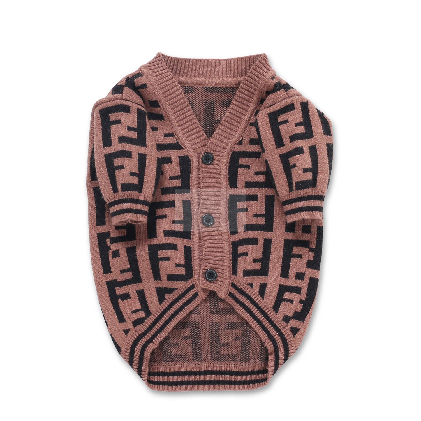 Furdi FF Knit Cardigan Hype Pups designer dog clothes.