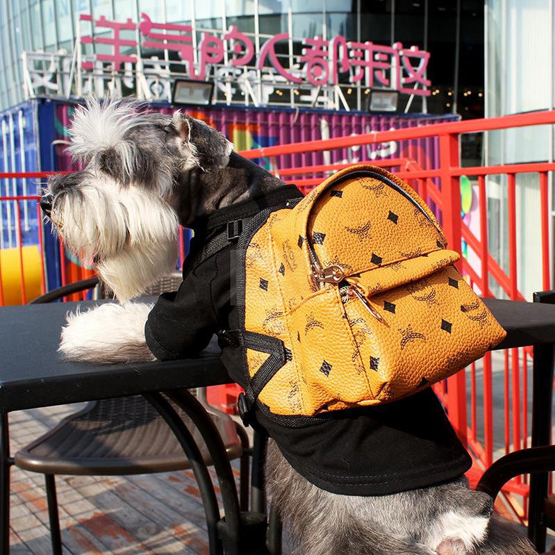 MC Dog Backpack Harness Hype Pups designer dog clothes.
