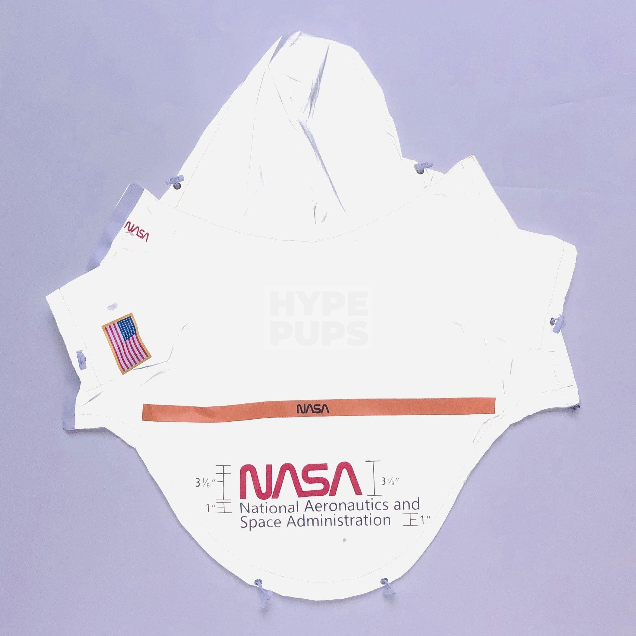 NASA 3M Reflective Windbreaker Hype Pups designer dog clothes.