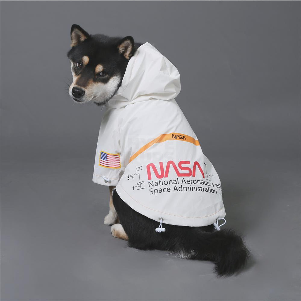 NASA 3M Reflective Windbreaker Hype Pups designer dog clothes.