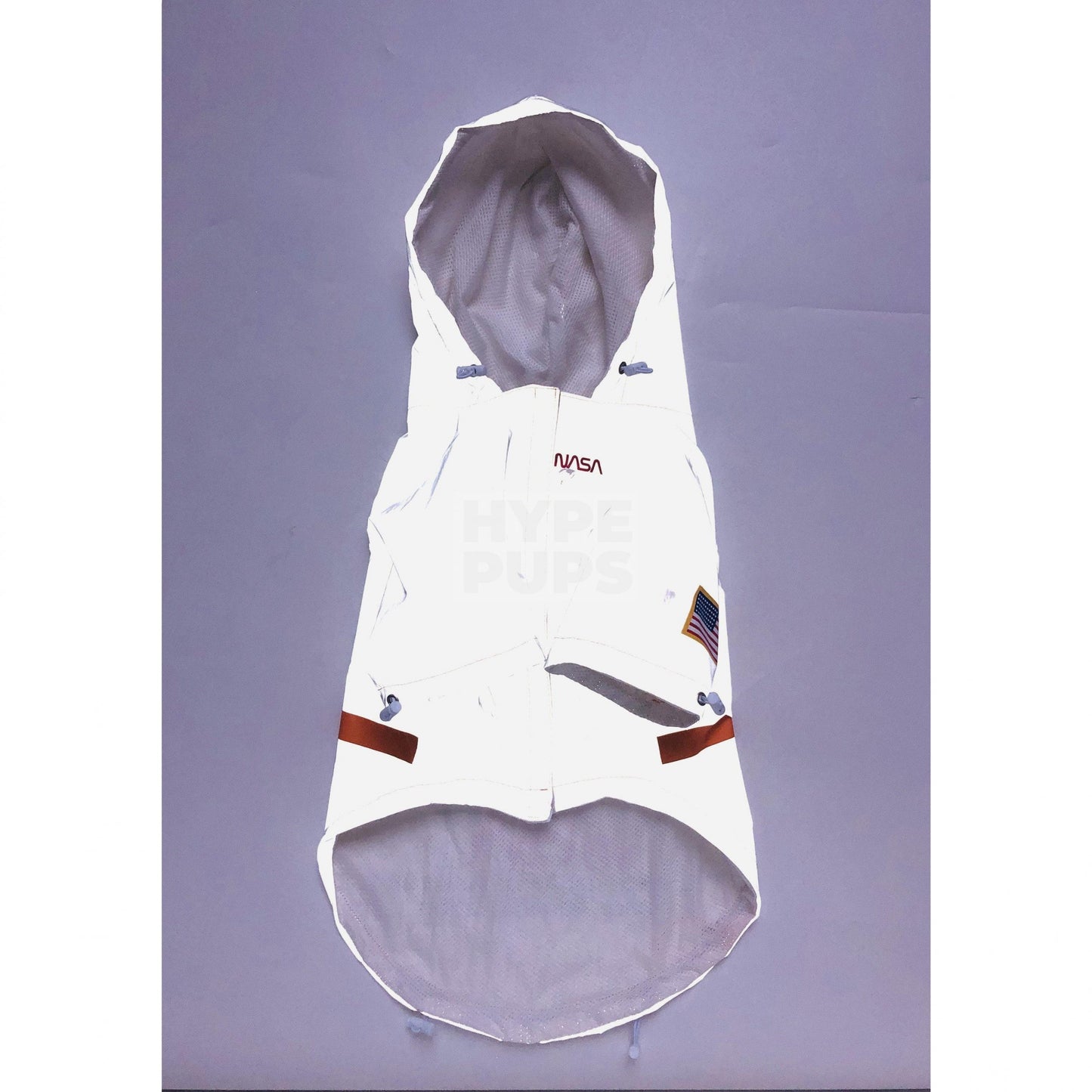 NASA 3M Reflective Windbreaker Hype Pups designer dog clothes.