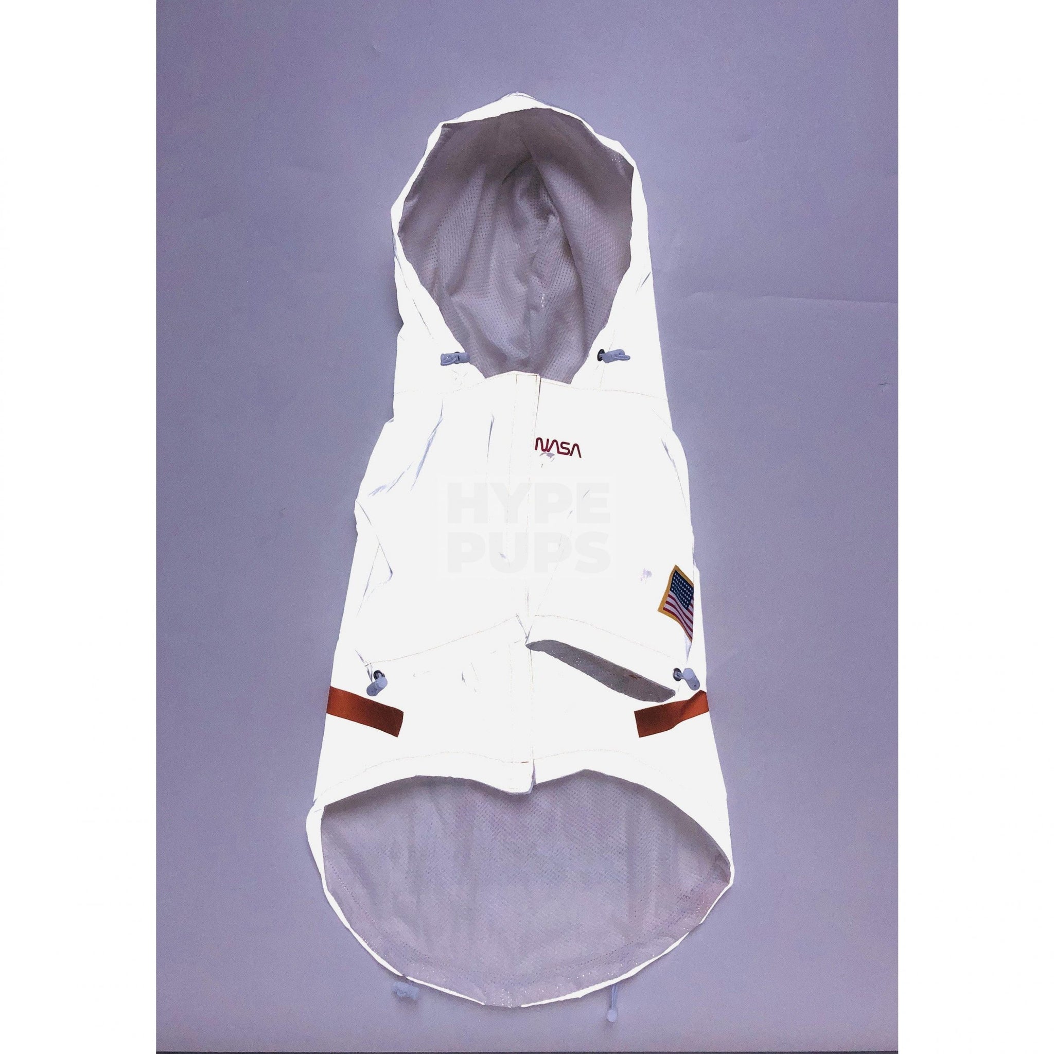 NASA 3M Reflective Windbreaker Hype Pups designer dog clothes.