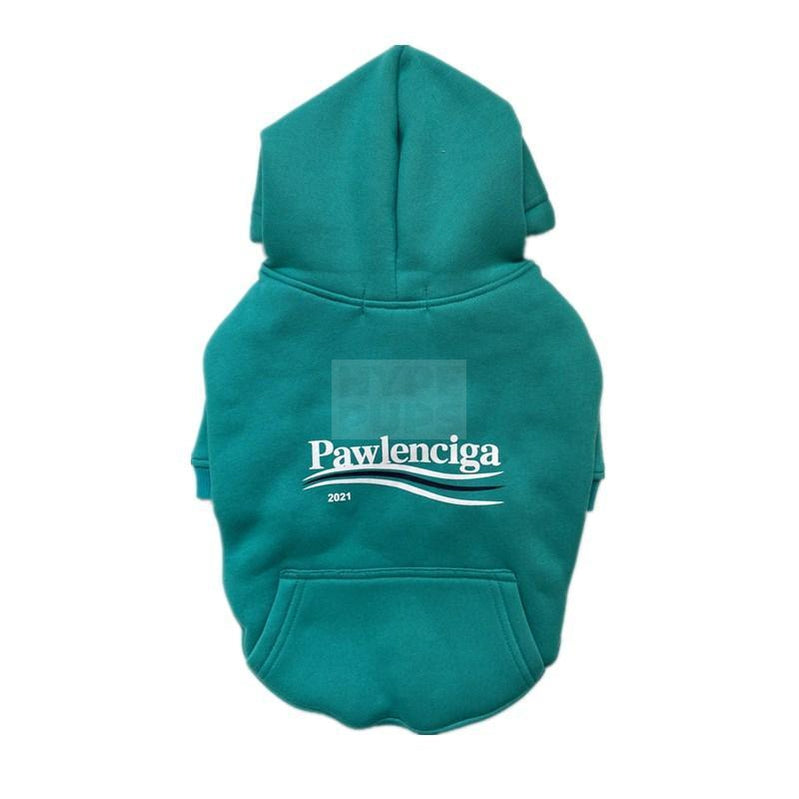 Pawlenciaga Classic Hoodie Hype Pups designer dog clothes.