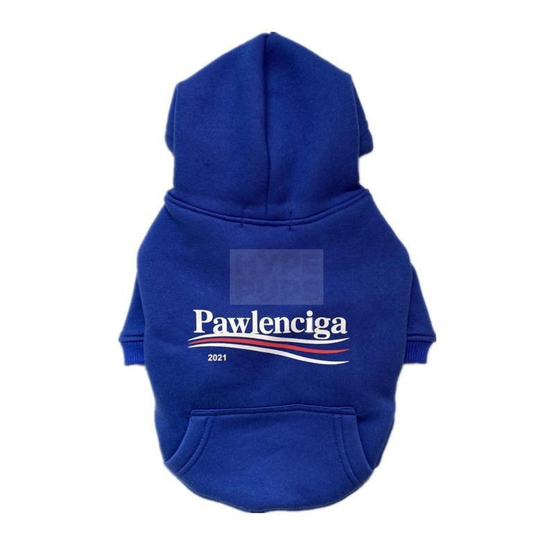 Pawlenciaga Classic Hoodie Hype Pups designer dog clothes.