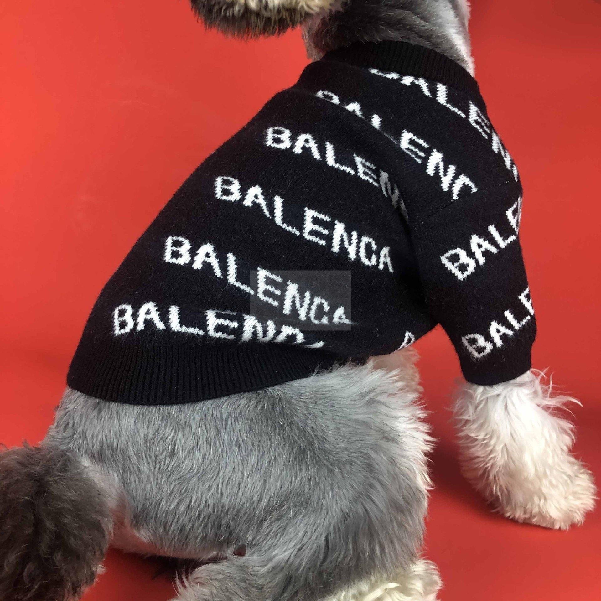 Pawlenciaga Knitted Sweater Hype Pups designer dog clothes.