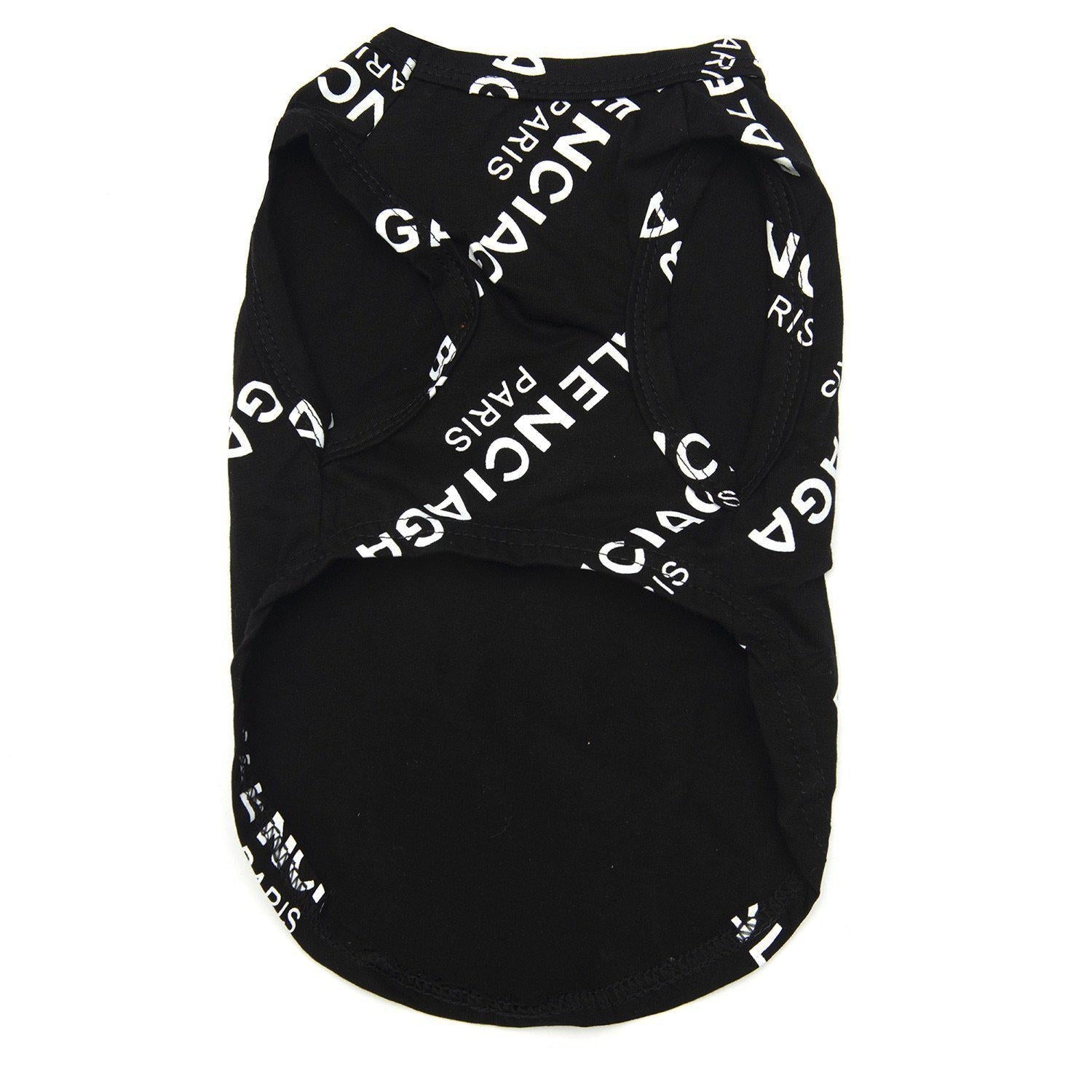 Pawlenciaga Sleeveless Tee Hype Pups designer dog clothes.