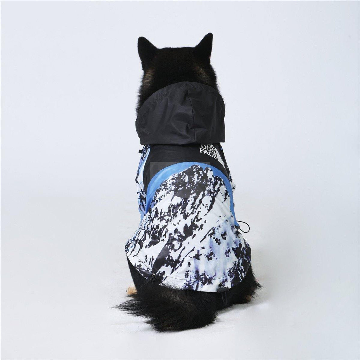 Pupreme x TDF Mountain Windbreaker Hype Pups designer dog clothes.