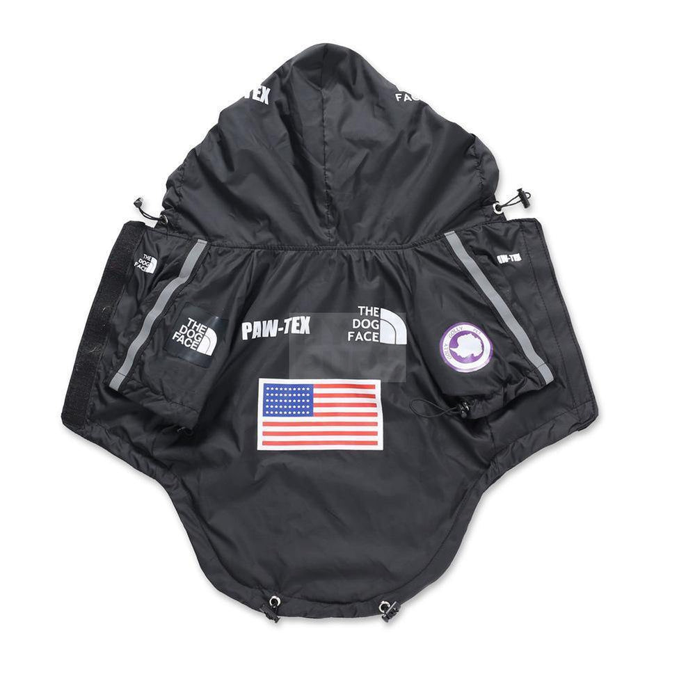 Pupreme x TDF Paw-Tex Windbreaker Hype Pups designer dog clothes.