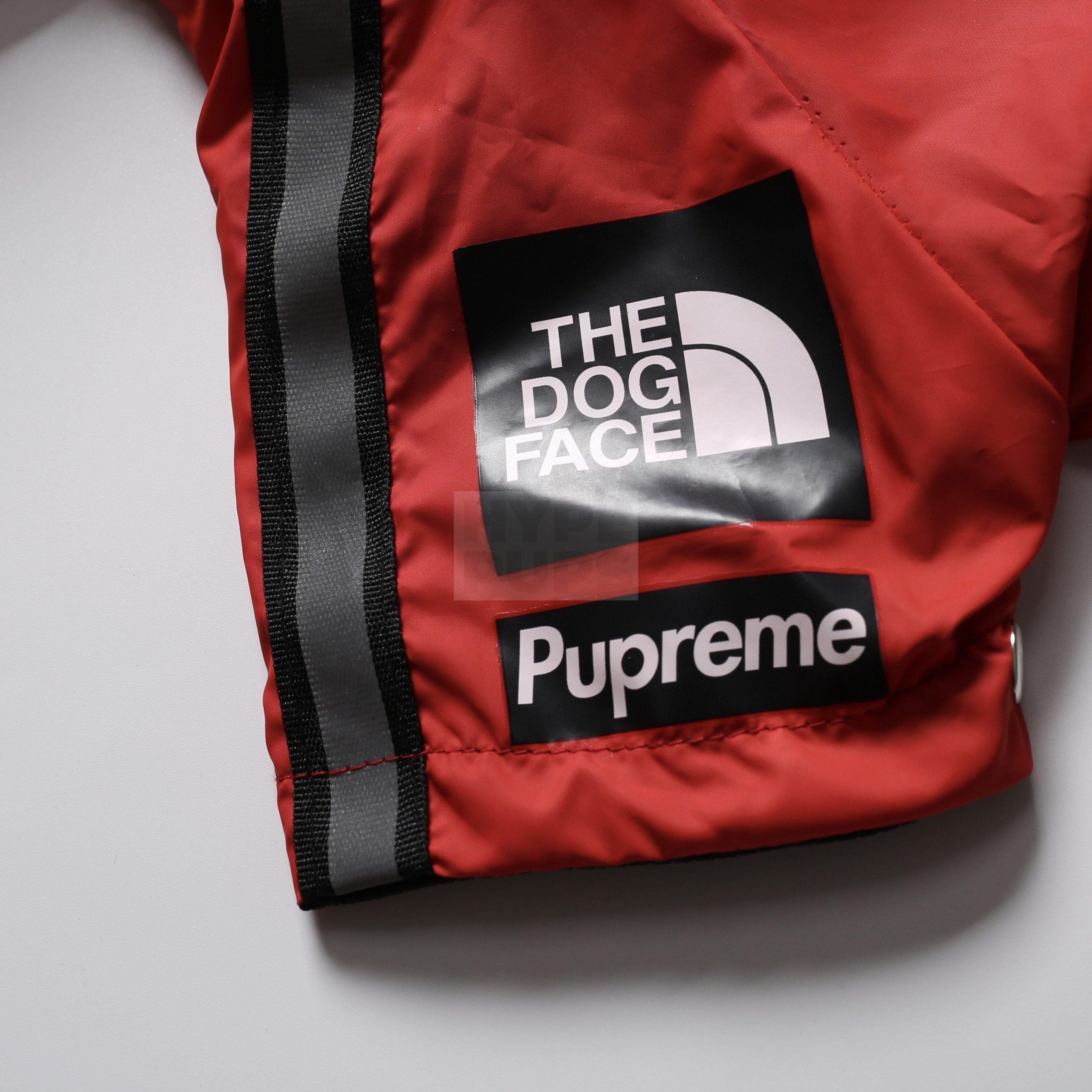 Pupreme x TDF Paw-Tex Windbreaker Hype Pups designer dog clothes.