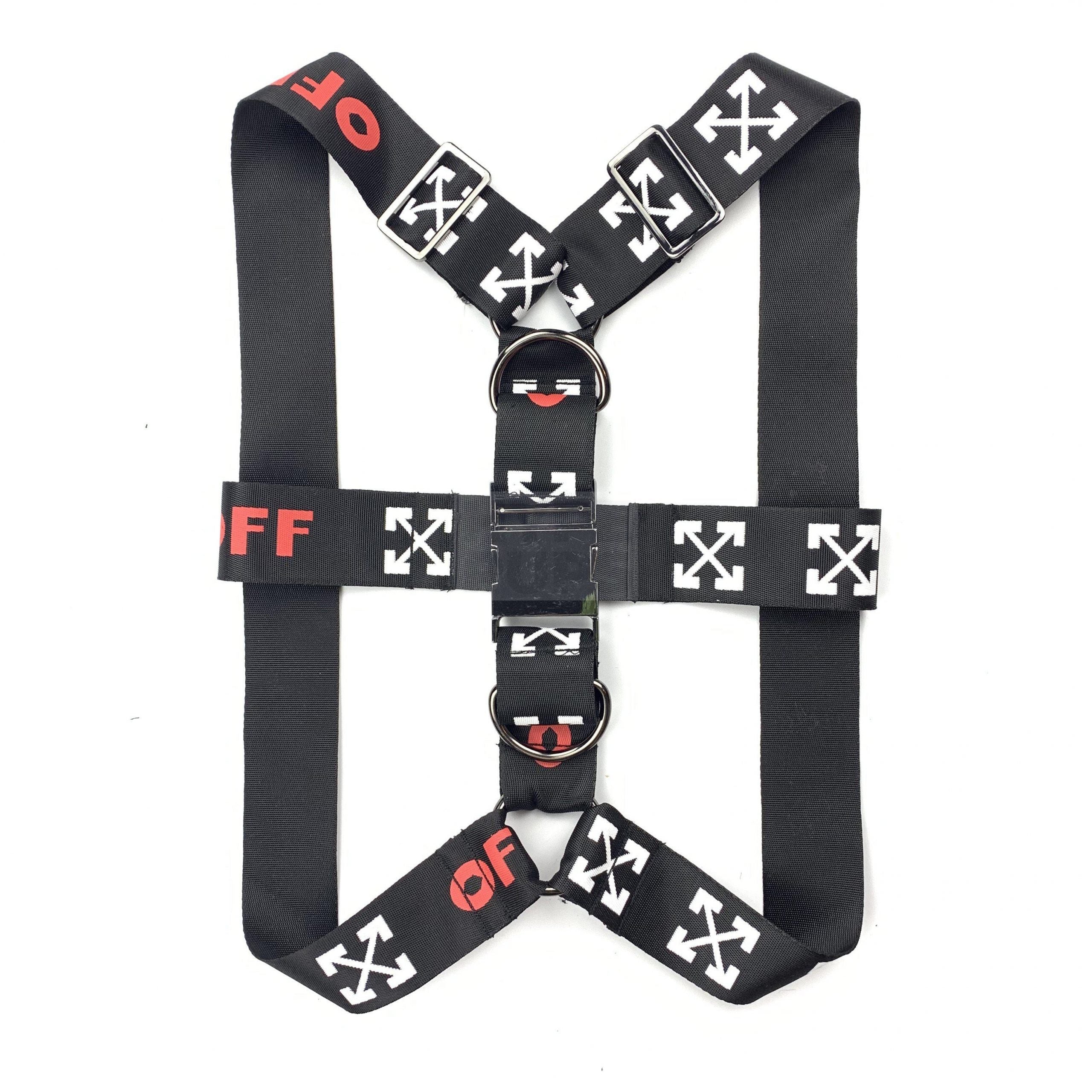 Woof-White Arrow Walking Set Hype Pups designer dog clothes.