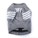 Woof-White Arrows Sweater Hype Pups designer dog clothes.