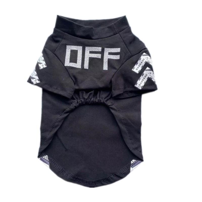 Woof-White Baggage Tee Hype Pups designer dog clothes.