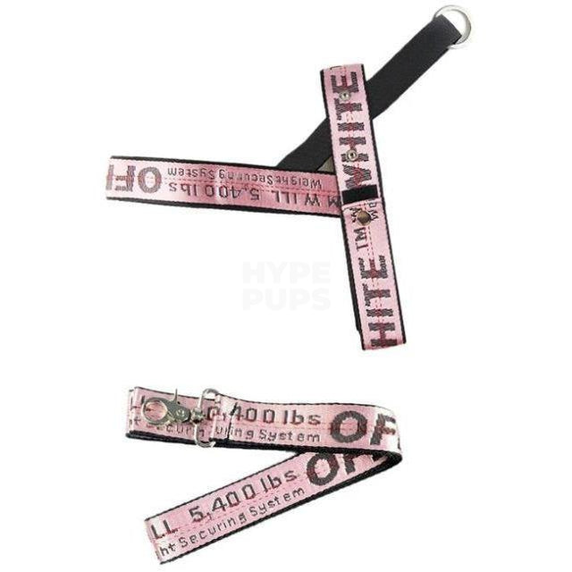 Woof-White Dog Harness & Leash Hype Pups designer dog clothes.