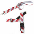 Woof-White Hazard Harness & Leash Hype Pups designer dog clothes.